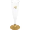 70-års Champagneglas Flergångs Guld