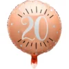 20 Års Folieballong Birthday Party Roseguld