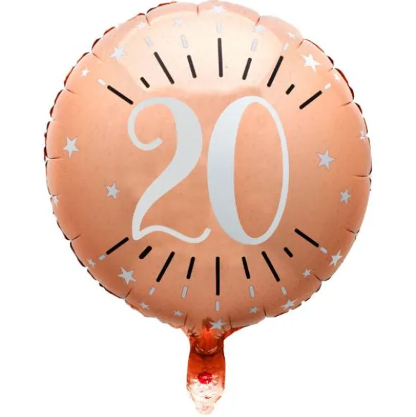 20 Års Folieballong Birthday Party Roseguld