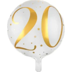 20 Års Folieballong Stjärnor