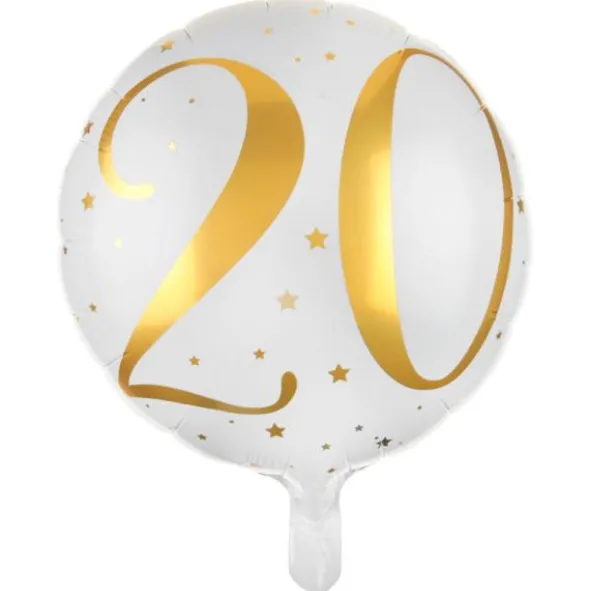 20 Års Folieballong Stjärnor