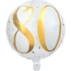80 Års Folieballong Stjärnor