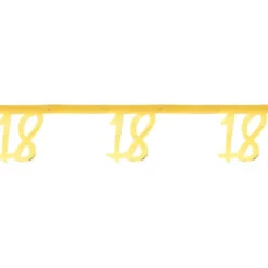 18 års Girlang Metallic Guld