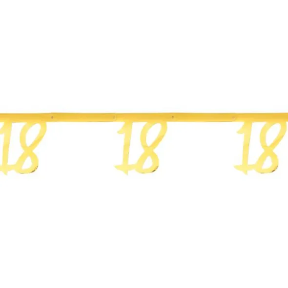 18 års Girlang Metallic Guld