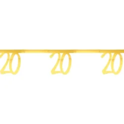 20 års Girlang Metallic Guld