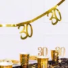 30 års Girlang Metallic Guld