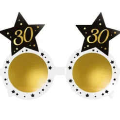30-års Glasögon med Stjärnor