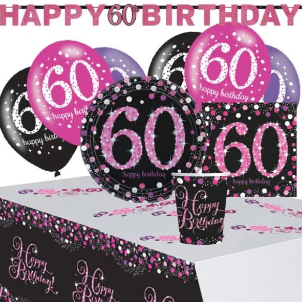 60-års Kalas Rosa Sparkling Celebration Kit