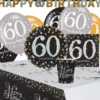 60-års Kalas Sparkling Celebration Kit 8 Pers