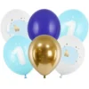 1 års Latexballonger Elefant Ljusblå Mix