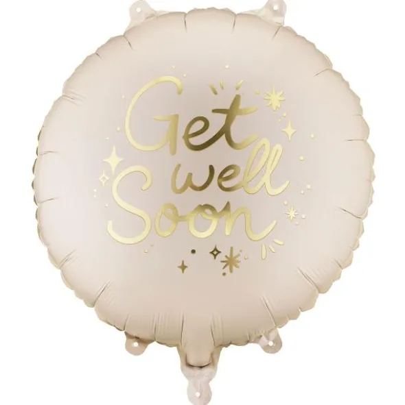 Rund Folieballong Get Well Soon 35 cm