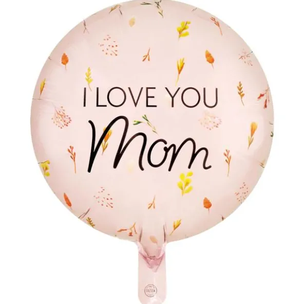 Rund Folieballong I Love You Mom 46 cm