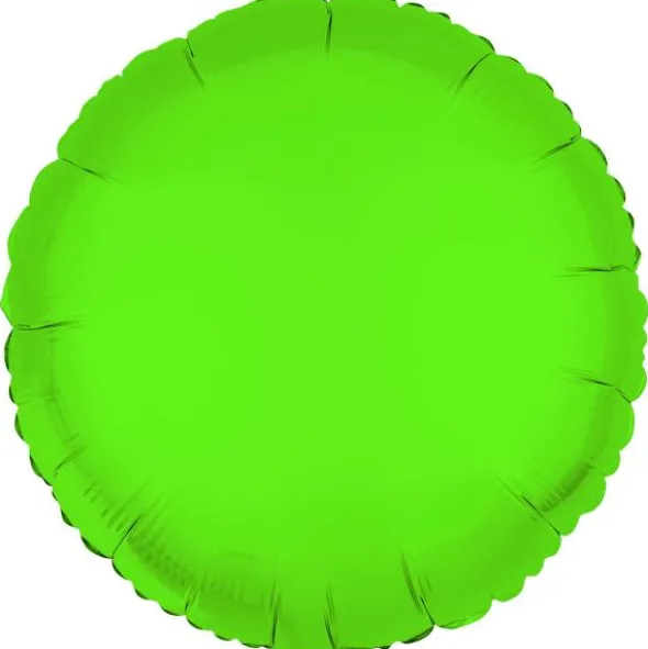Rund Folieballong Neongrön