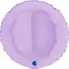 Rund Folieballong Pastellila Matt
