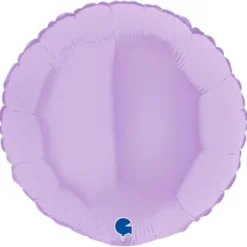 Rund Folieballong Pastellila Matt