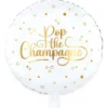Rund Folieballong Pop the Champagne