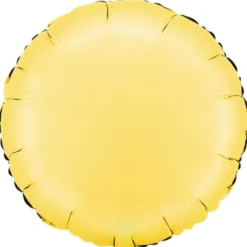 Rund Folieballong Satin Banana Yellow