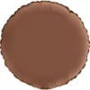Rund Folieballong Satin Brun