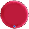 Rund Folieballong Satin Cherry
