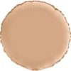 Rund Folieballong Satin Nude