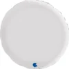 Rund Folieballong Satin Vit