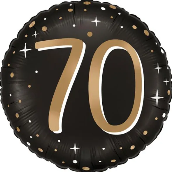 Rund Folieballong Stjärnor 70 år
