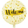Rund Folieballong Welcome 46 cm