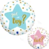 Rund Girl or Boy Folieballong
