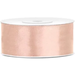 Satinband Ljus Persika 25 mm