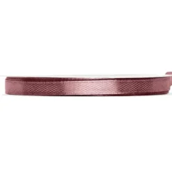 Satinband Mörk Gammalrosa 6 mm