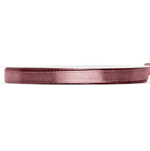 Satinband Mörk Gammalrosa 6 mm