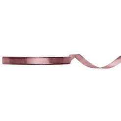 Satinband Mörk Gammalrosa 6 mm
