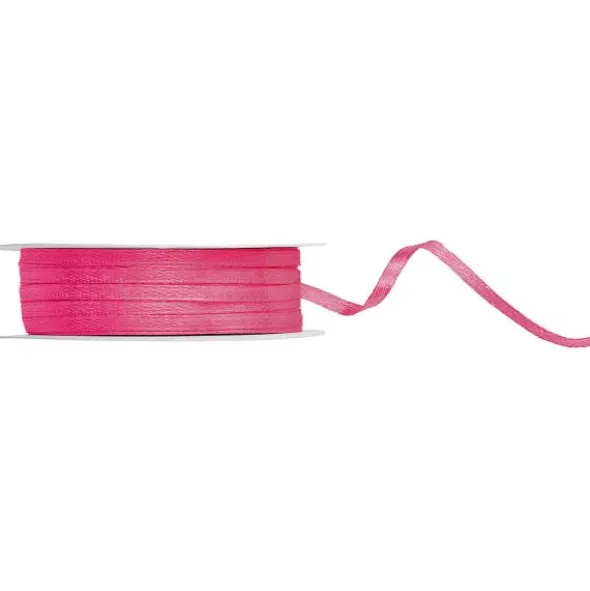 Satinband Mörkrosa 3 mm