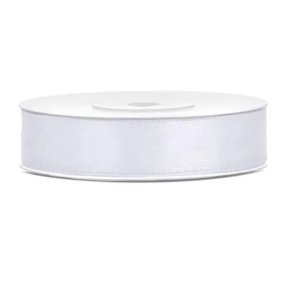Satinband Vit