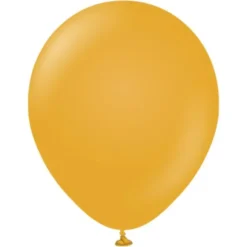 Senapsgula Stora Standard Latexballonger Mustard (5-pack)