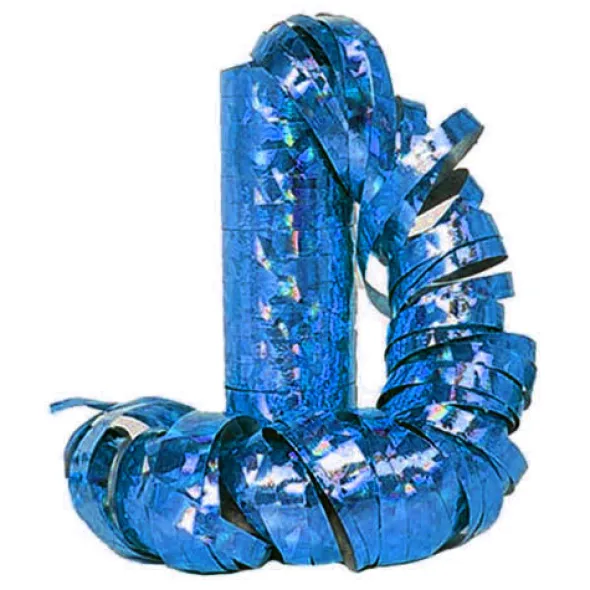 Serpentin Metallic Prisma Blå