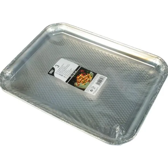Serveringsfat Aluminium 3-pack