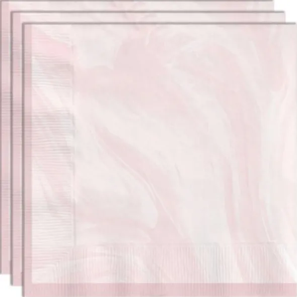 Servetter Marble Pink