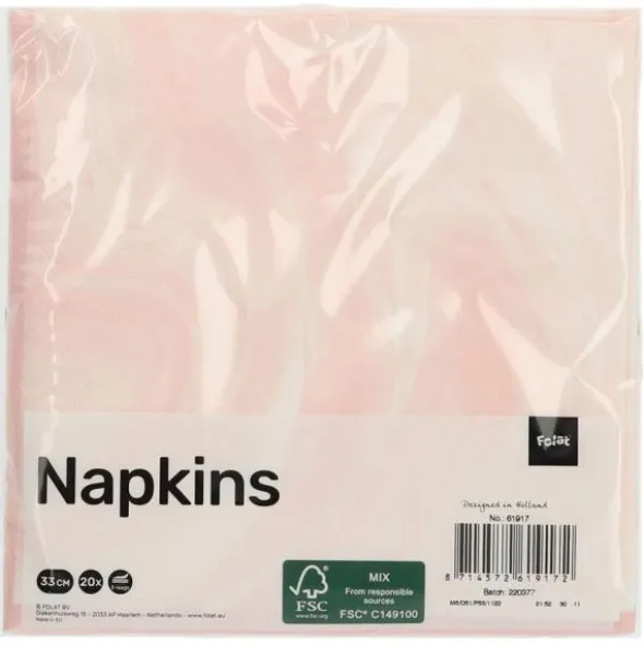Servetter Marble Pink