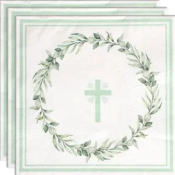 Servetter med Kors & Bladkrans 16-pack