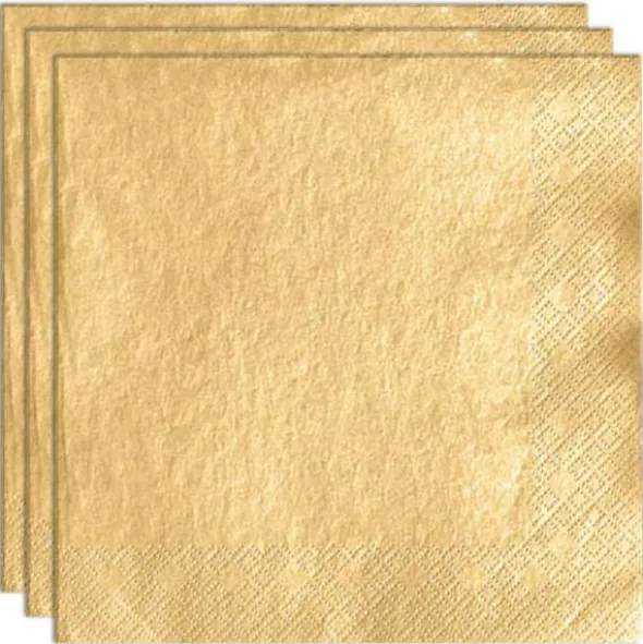 Servetter Metallic Guld