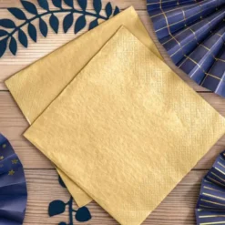 Servetter Metallic Guld