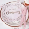 Servetter On Your Christening Ljusrosa