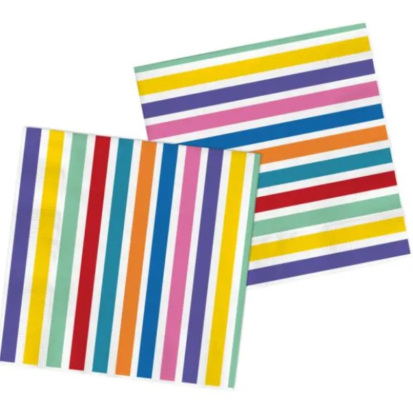 Servetter Stripes Color Pop