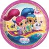 Shimmer och Shine Glitter Friends Papptallrikar