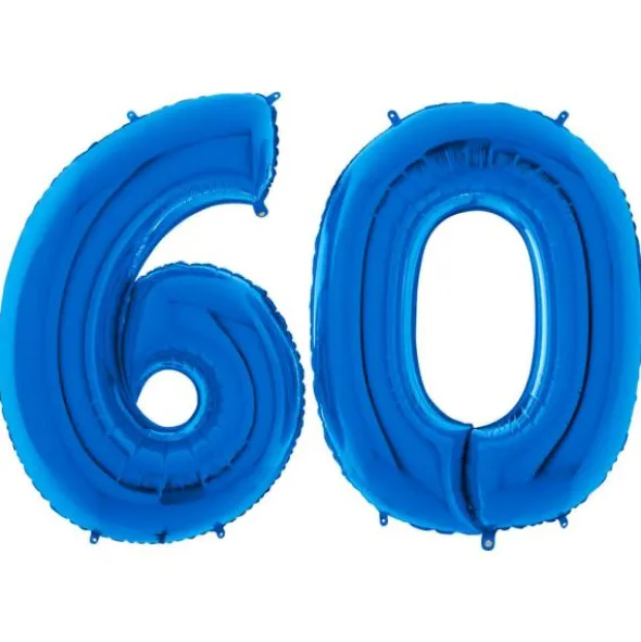 Sifferballong 60 Blå
