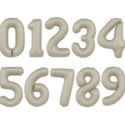 Sifferballong Creamy Latte Matt (Siffra 0)