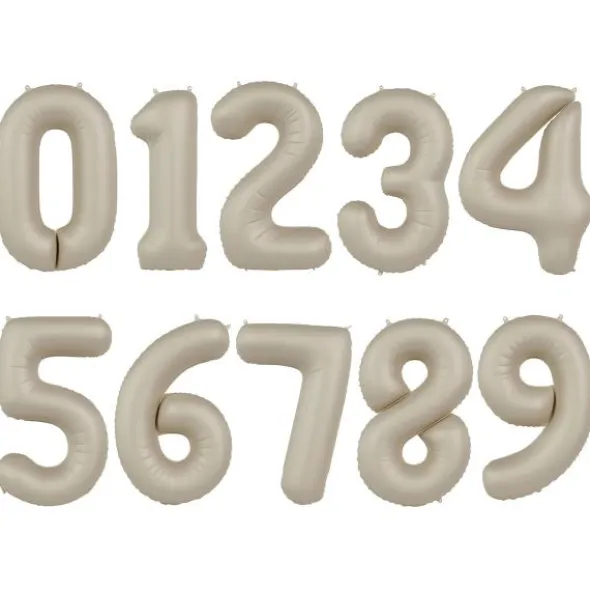 Sifferballong Creamy Latte Matt (Siffra 0)