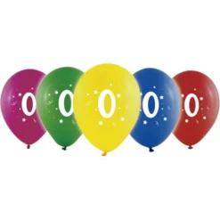 Sifferballonger 0 Färgmix