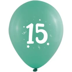Sifferballonger 15 Färgmix